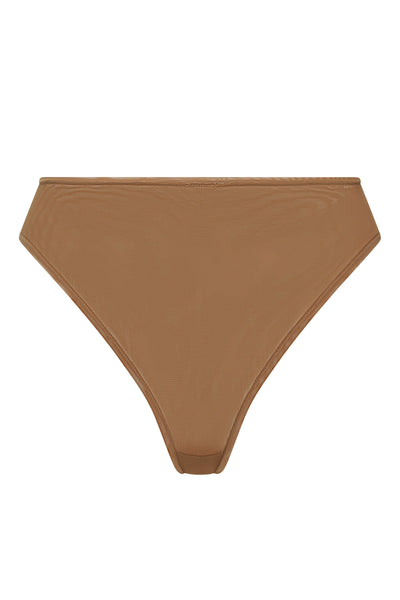 Soft Mesh Brief in Almond