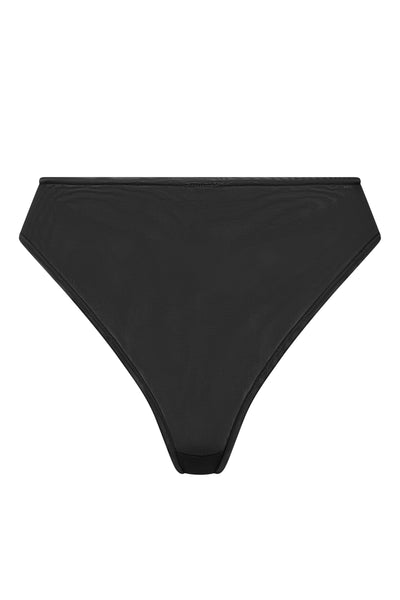 Soft Mesh Brief in Black