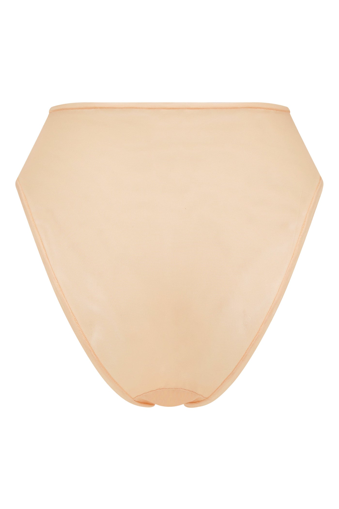 Soft Mesh High Waisted Knicker in Beige