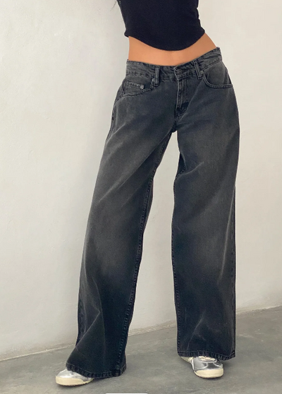 MIAMI Wide leg lowrise jeans | 1+1 Gratis