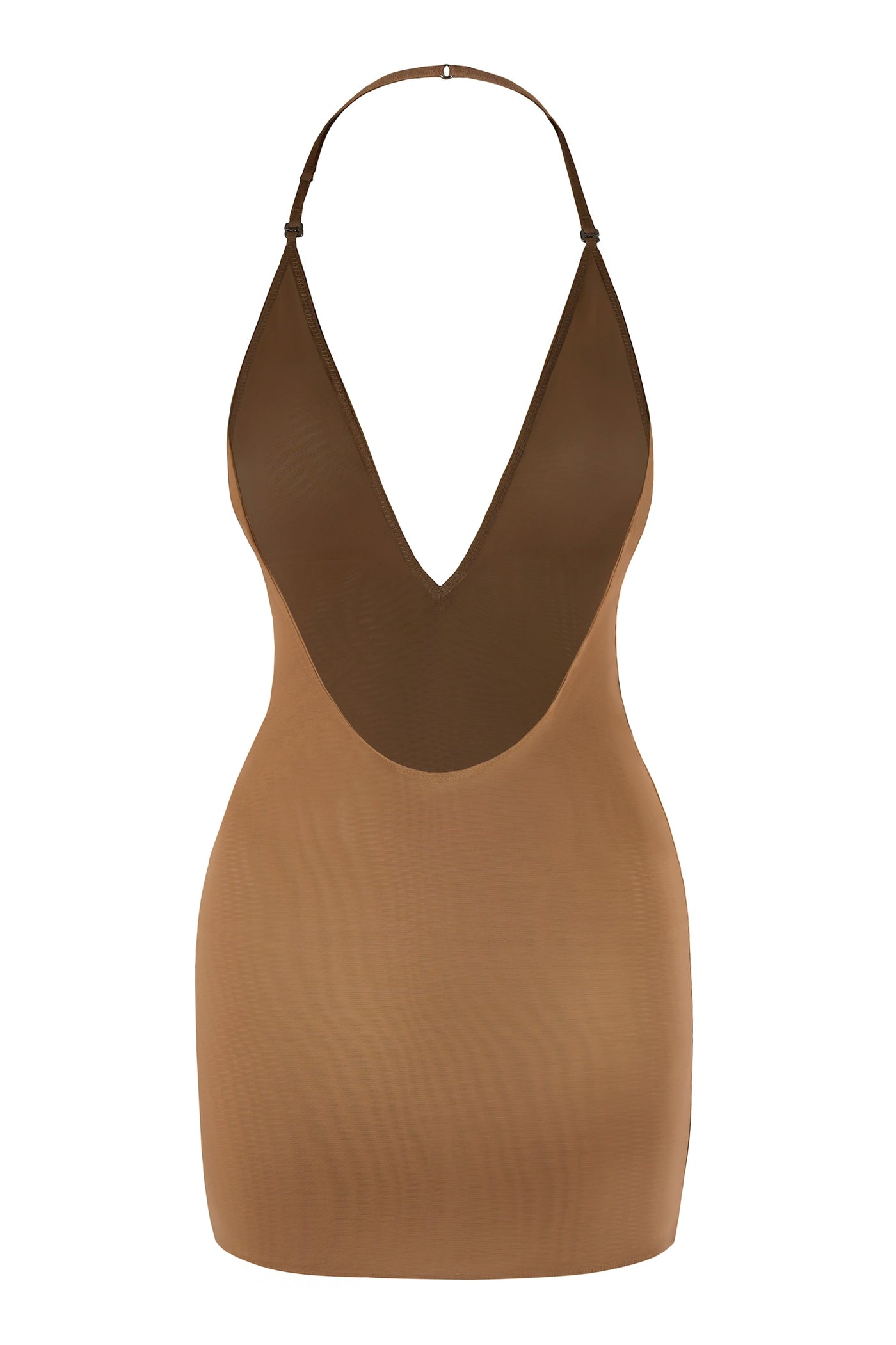 Intimates Soft Mesh Multiway Mini Dress in Almond